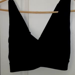 Fabletics sports bra with adjustable straps and inserts.